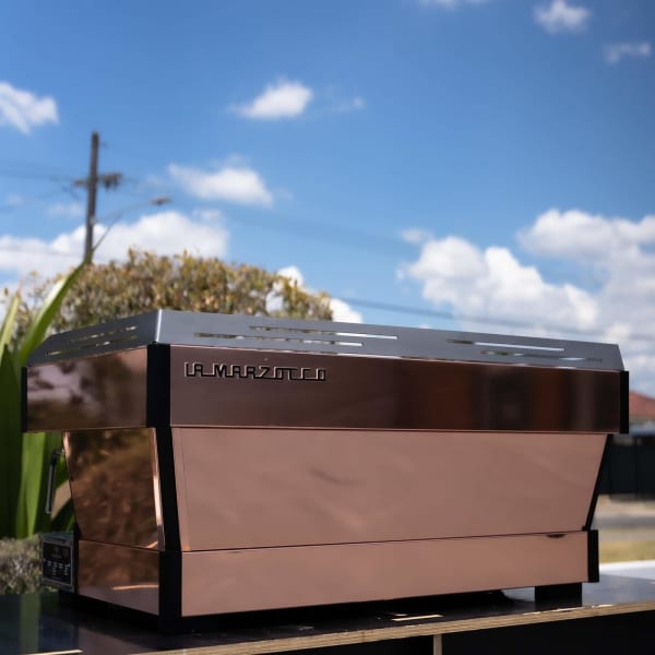Copper Wrapped 3 Group La Marzocco PB Commercial Coffee Machine