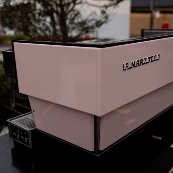 Pale Pink La Marzocco Linea With Shot Timers Commercial Coffee Machine