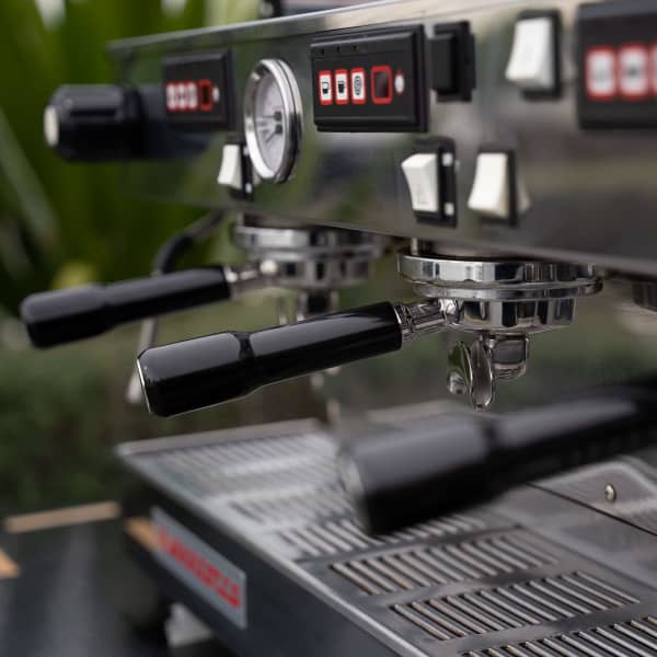 Pale Pink La Marzocco Linea With Shot Timers Commercial Coffee Machine