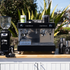 Futurete Horizont, DIP DKS-65 Grinder with the NEW Provincial White Wood Coffee Cart & Precision Accessories in Black