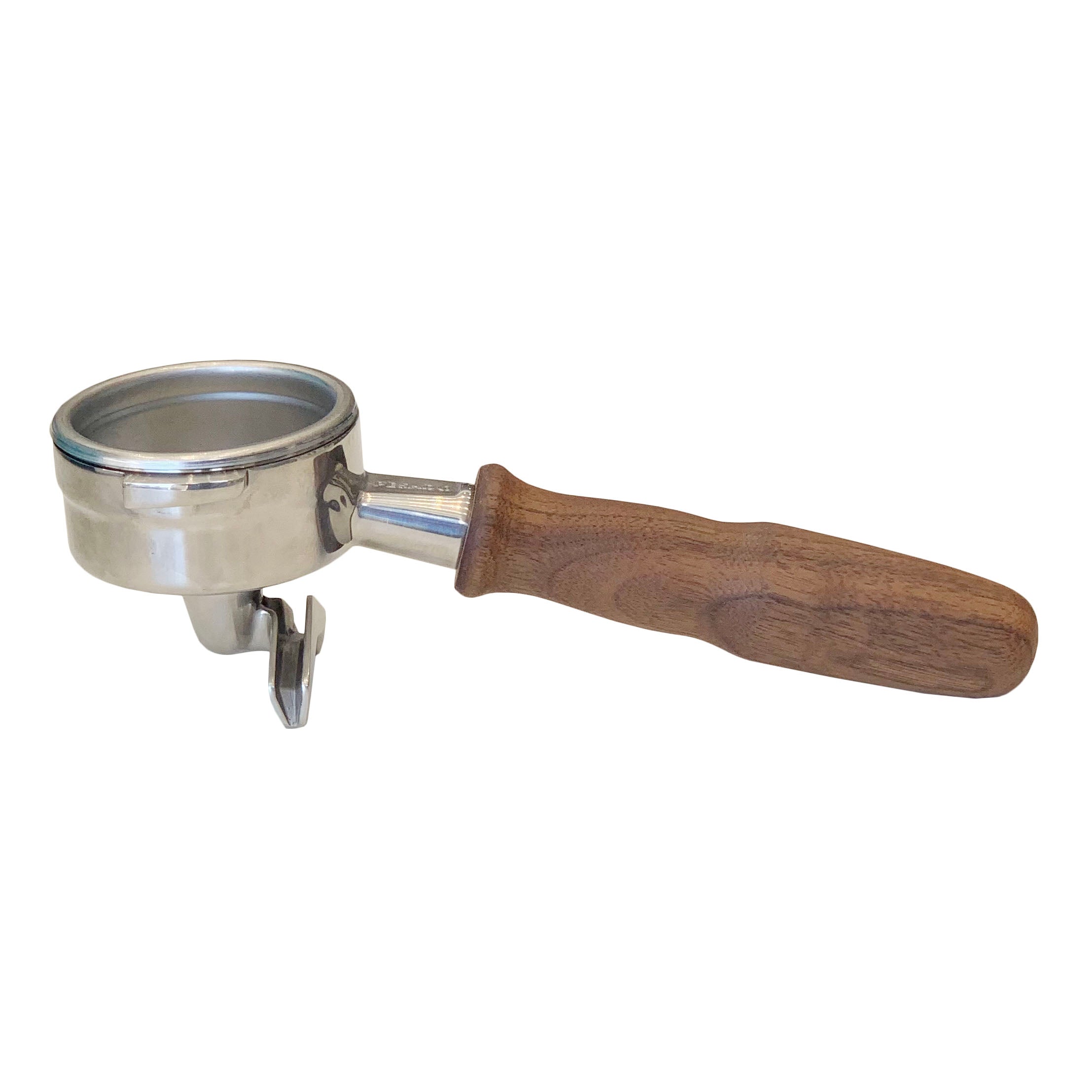 Pesado Double Spout Portafilter with Specht Walnut Handle