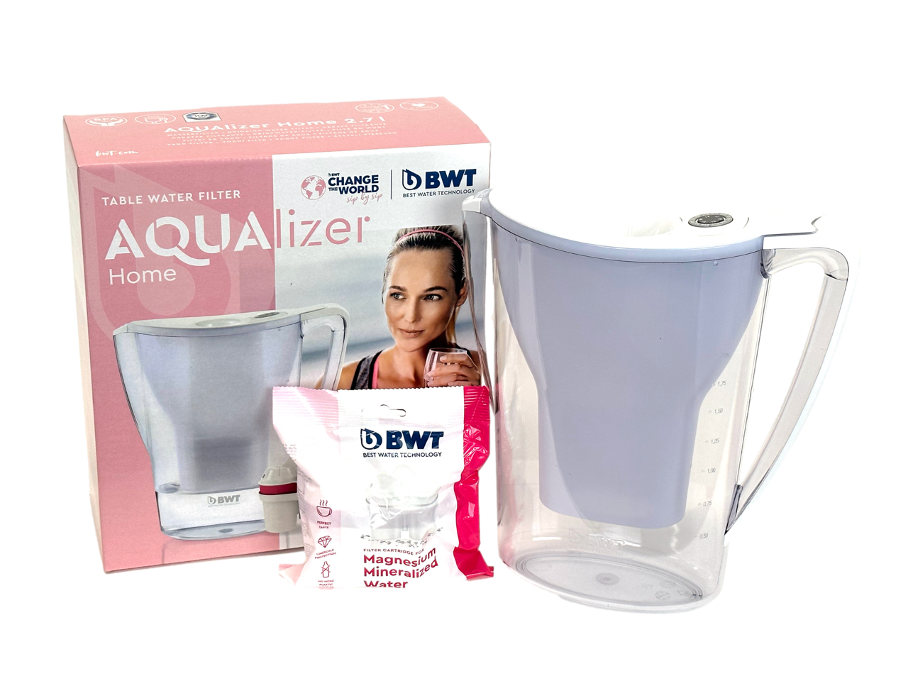 BWT FILTER WATER JUG 2.7 LITRE with Free Filter Cartridge