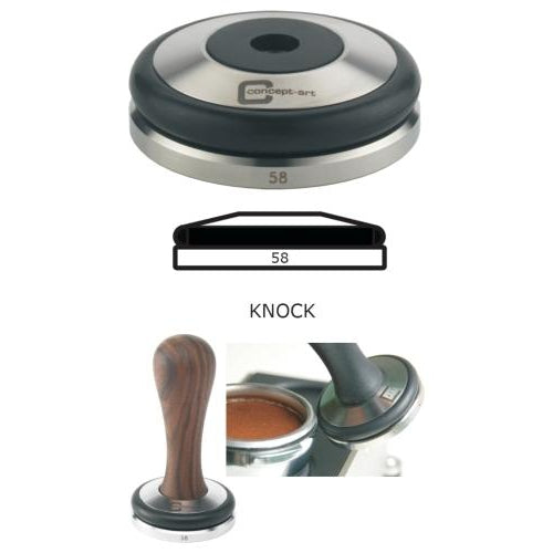 Concept Art Coffee Tamper Base 58mm Stainless Knock Flat - Concept-Art