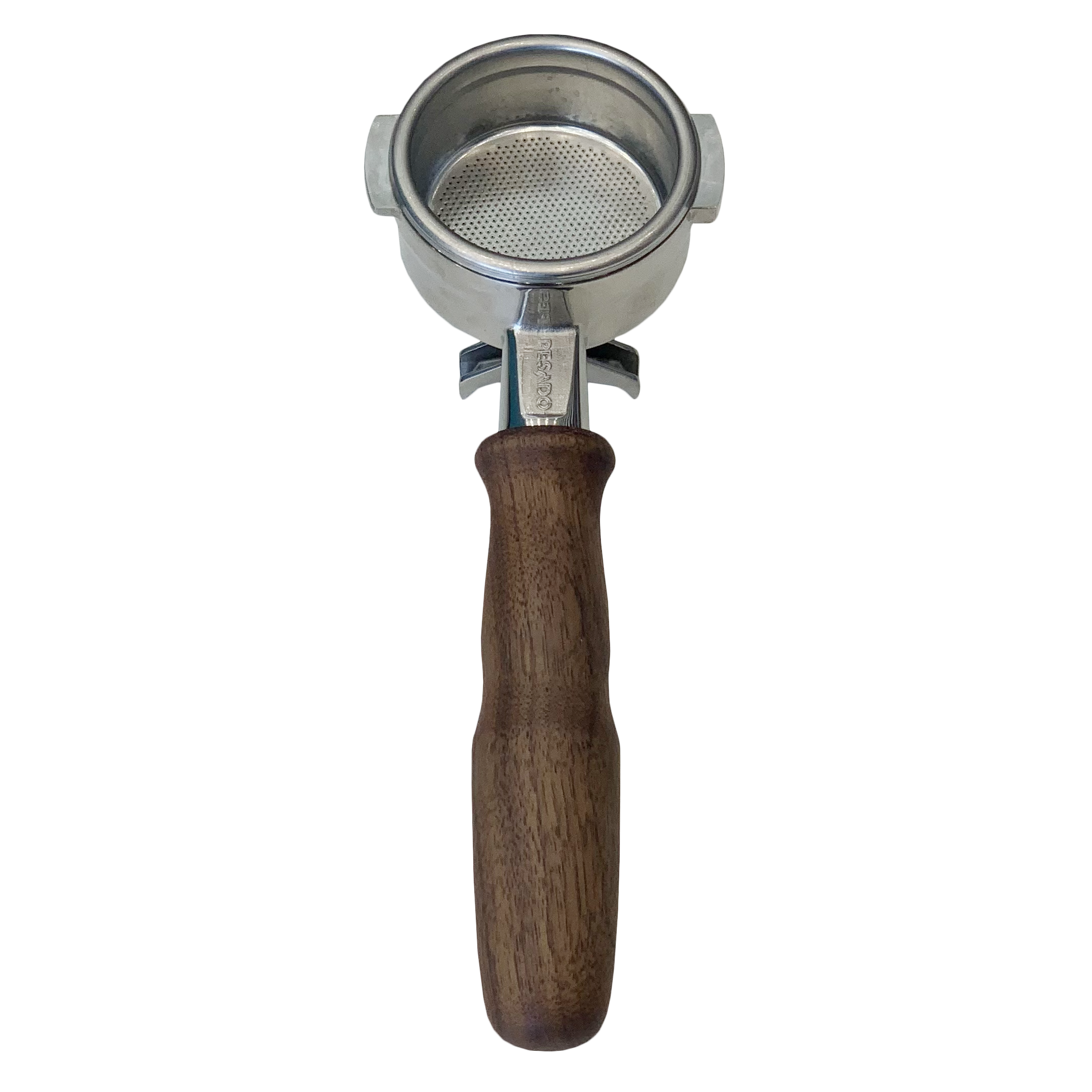 Pesado Double Spout Portafilter with Specht Walnut Handle