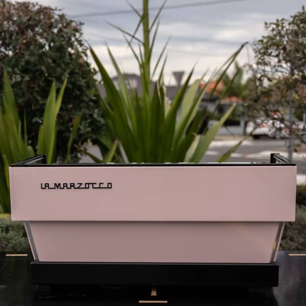 Pale Pink La Marzocco Linea With Shot Timers Commercial Coffee Machine