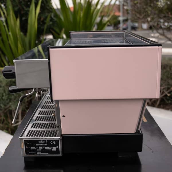 Pale Pink La Marzocco Linea With Shot Timers Commercial Coffee Machine