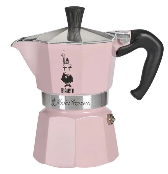 Bialetti Moka Express - Pink 3 CUP - 6 CUP