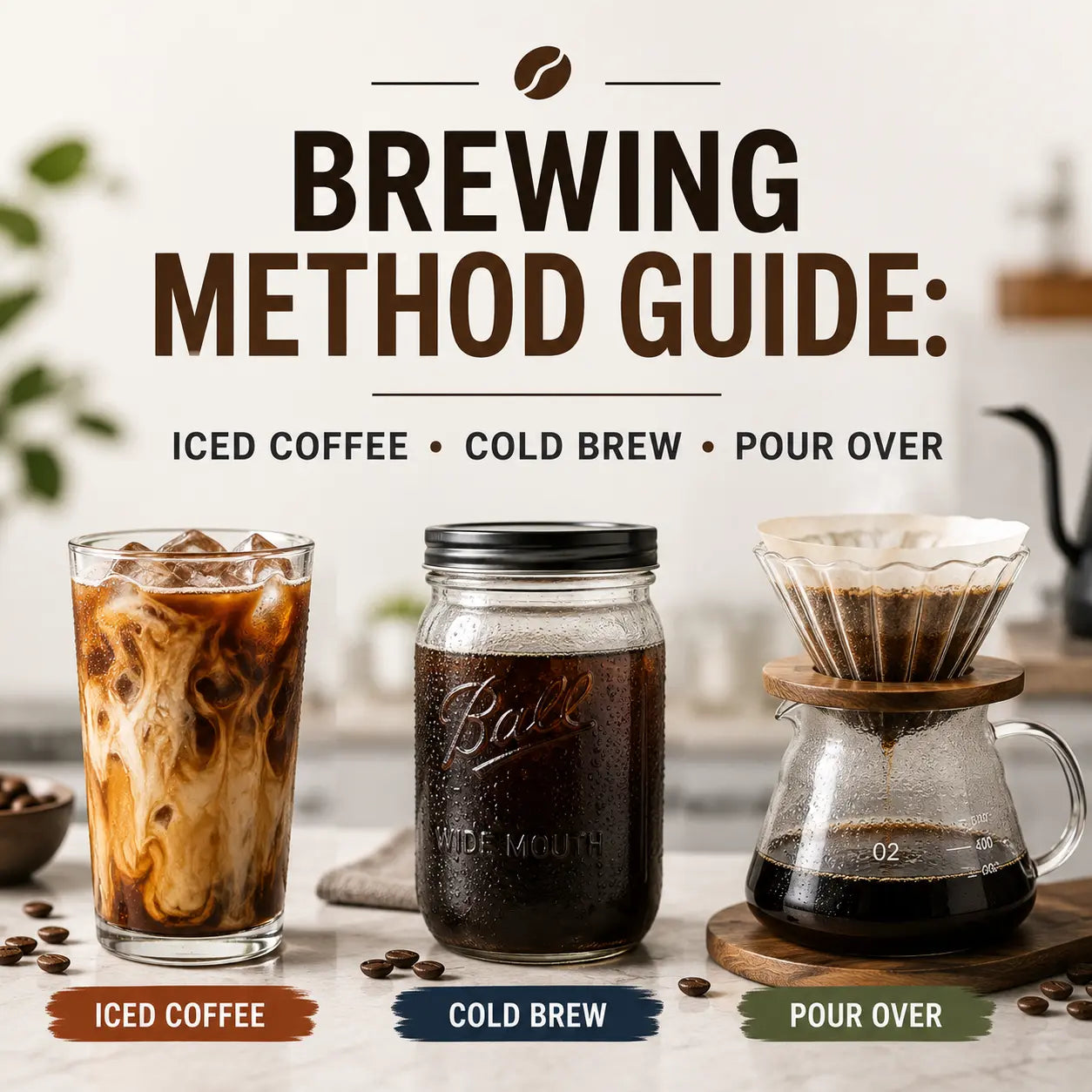 Brewing Method Guide: Iced Coffee, Cold Brew, Pour Over