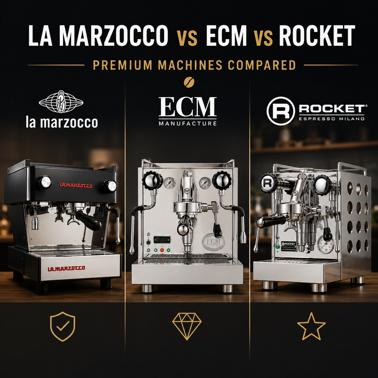 La Marzocco vs ECM vs Rocket