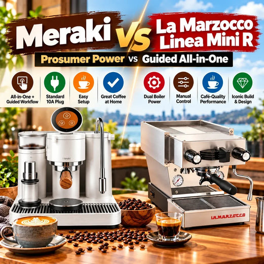 Meraki vs La Marzocco Linea Mini R: Prosumer Power vs Guided All-in-One