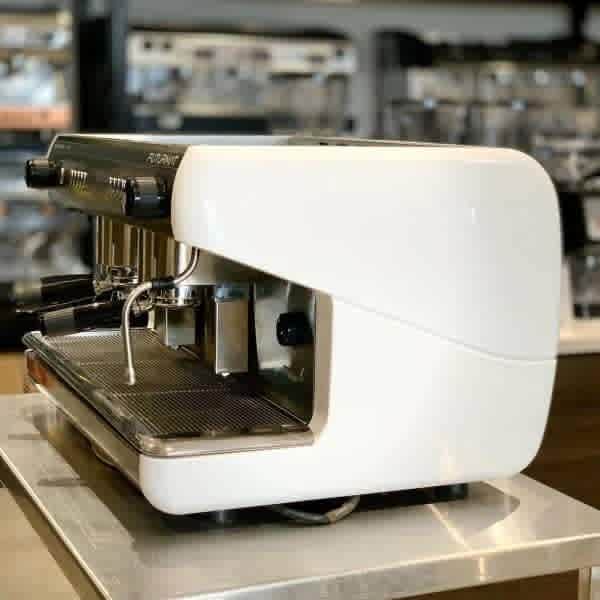 Futurmat 2 group Futurmat White Immaculate Commercial Coffee Machine