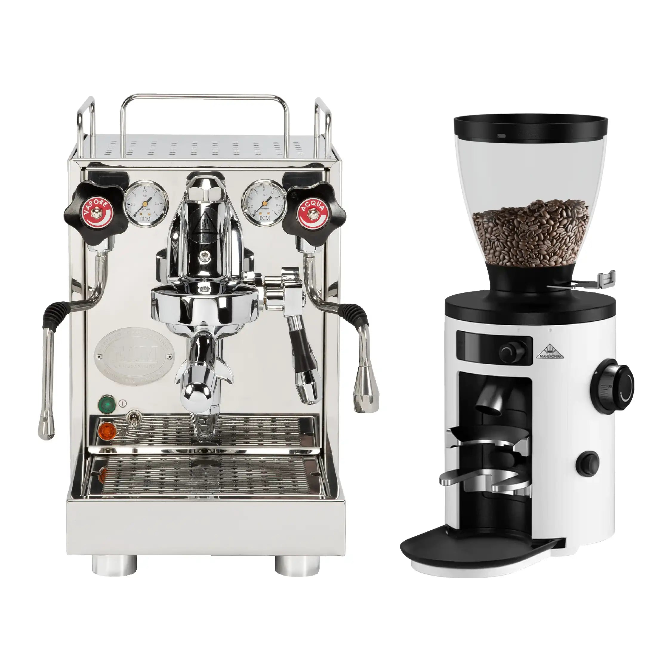 ECM Mechanika VI Slim PID Coffee Machine & Mahlkonig X54 Coffee Grinder(chrome) Package