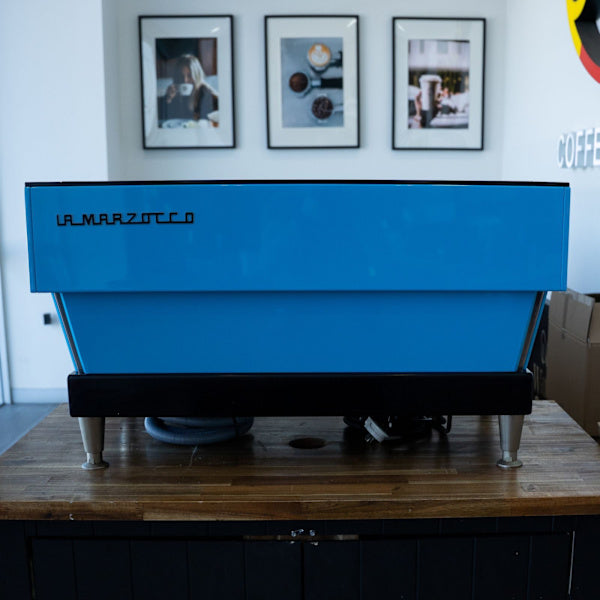 Custom Ocean Blue La Marzocco Linea AV 3 Group Low Use Immaculate