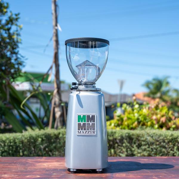Pre Loved Mazzer Mini E In Silver Coffee Grinder