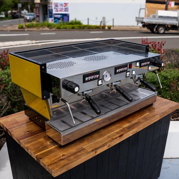 La Marzocco Linea AV Classic 3 Group Espresso Machine Custom Yellow