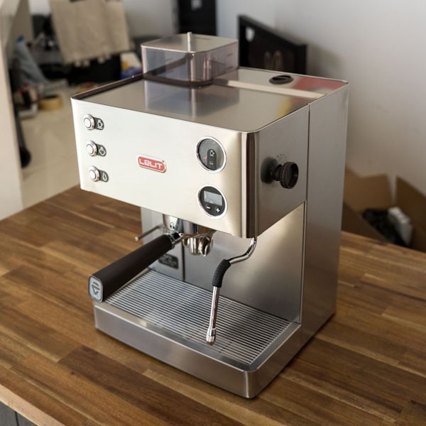 Ex Demo Lelit Kate PL82T Coffee Machine Brushed Stainless Steel