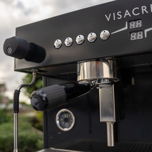 Ex Demo Visacrem 2 Group Tall Cup Shot timers Coffee Machine