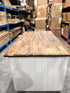Custom Heavy Duty Timber Coffee Cart White 1600mm