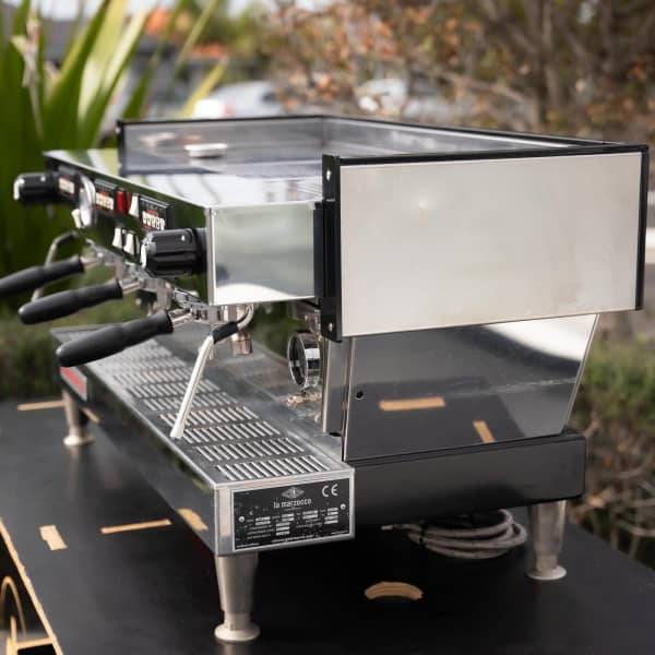 Clean Pre Owned 3 Group Tall Cup La Marzocco Linea AV Coffee Machine