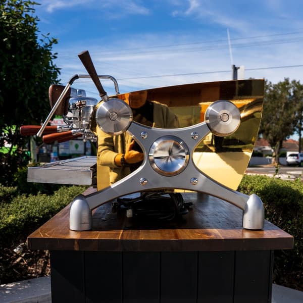 Custom Gold Plated 3 Pre Loved 3 Group Slayer Espresso Coffee Machine
