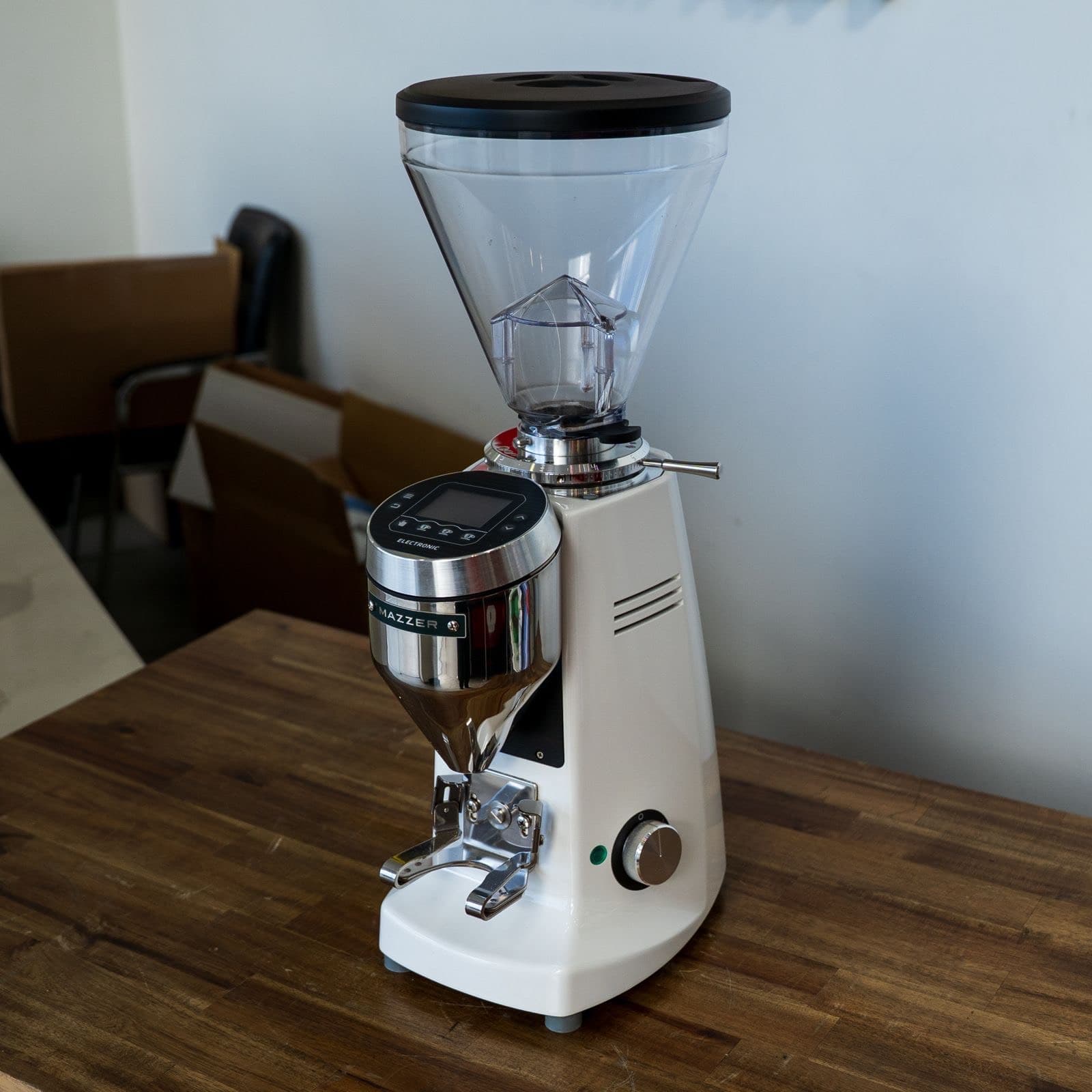 Ex Demo Mazzer Super Jolly V Electronic Coffee Grinder White