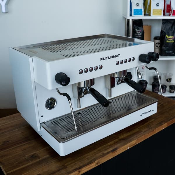Pre Loved 2 group Futurmat Ottima Tall Cup 15Amp coffee Machine