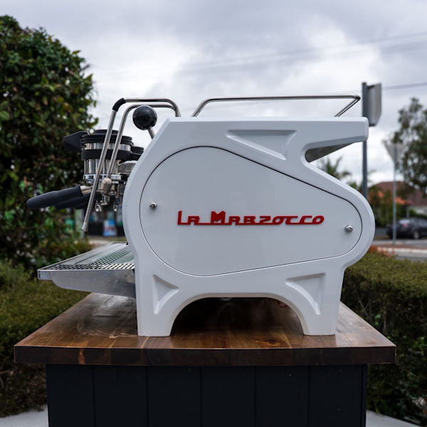Pre-Owned La Marzocco Strada EP – 3 Group (White, Fully Restored)