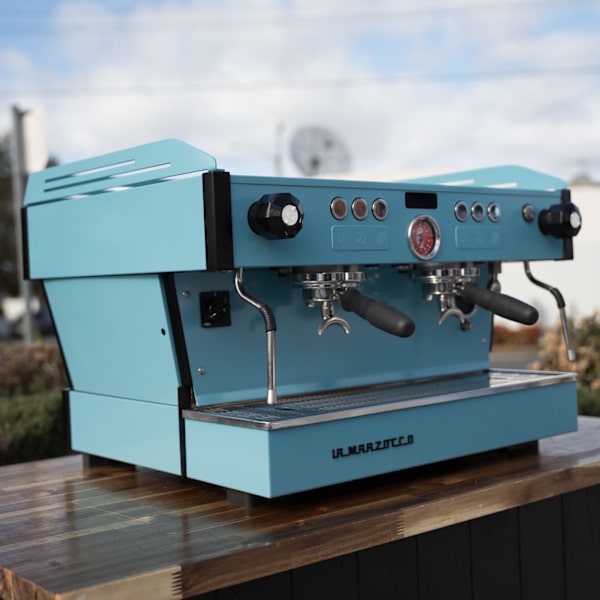 3-Week-Old Custom La Marzocco PB – Baby Blue – Partnership Split