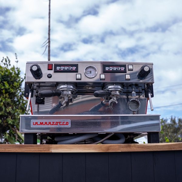 Pre Loved Custom Red 2 Group La Marzocco Linea Av Coffee Machine