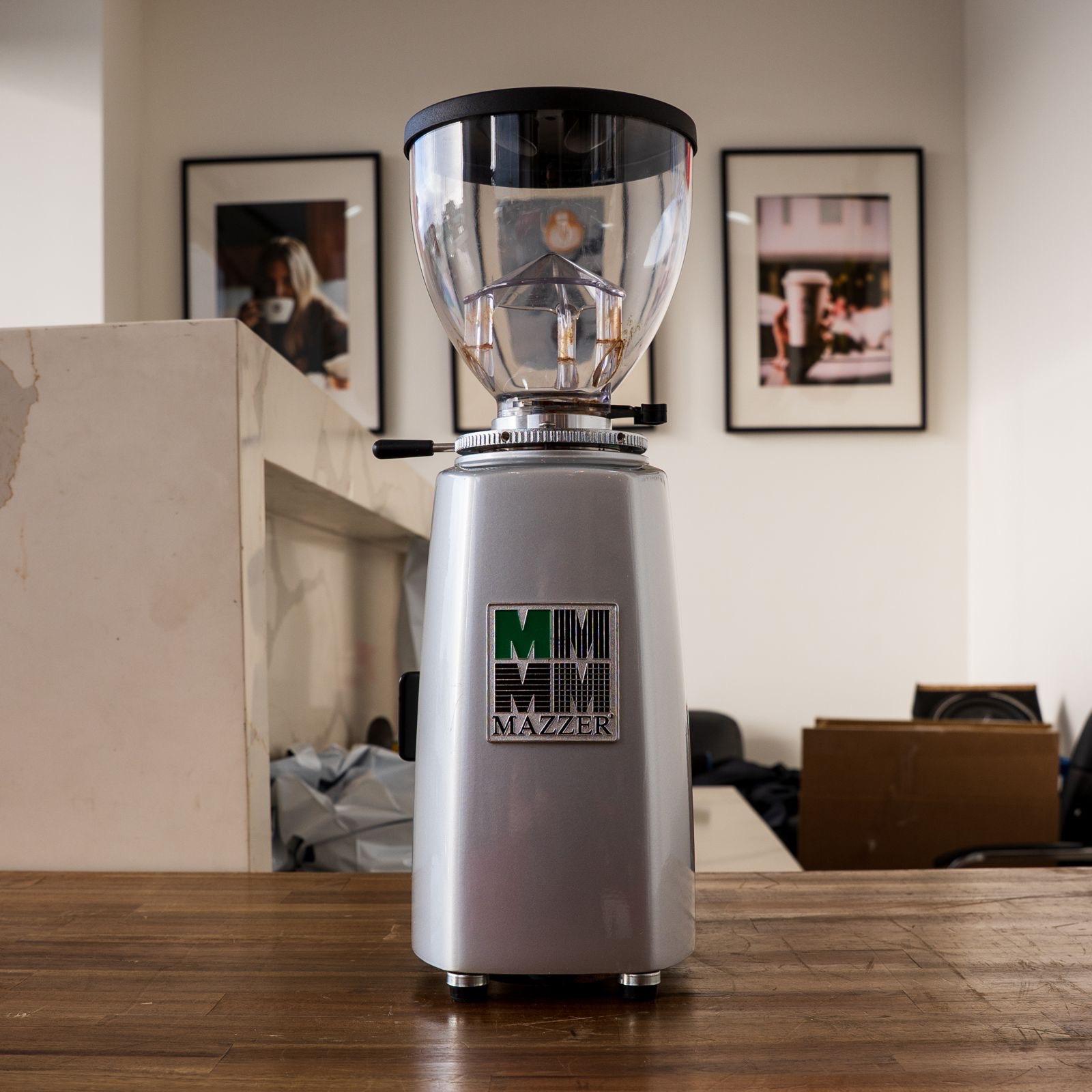 Pre Loved Mazzer Mini Manual Coffee Grinder Silver