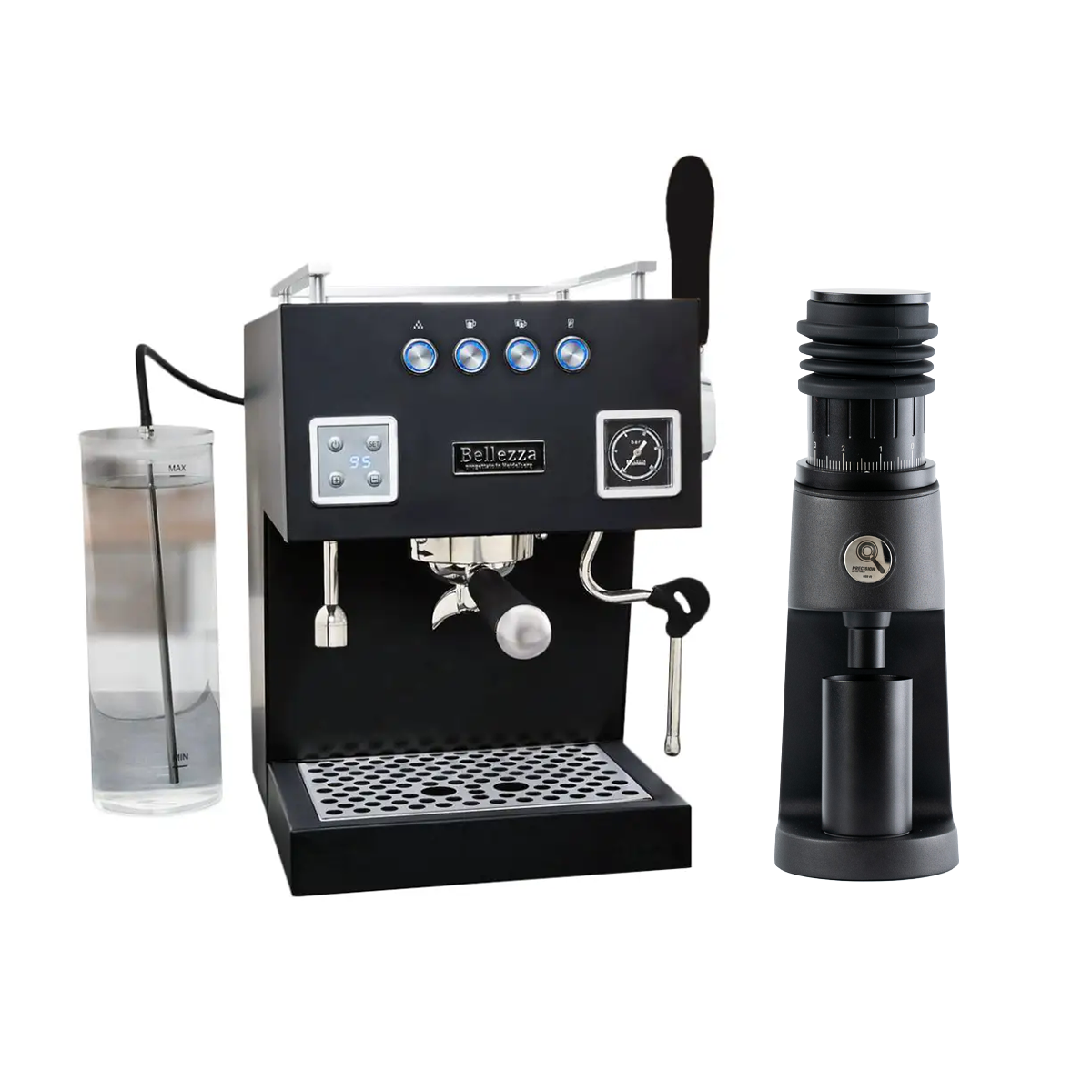 Black Bellezza Bellona & Precision GS0 V2 Grinder Package