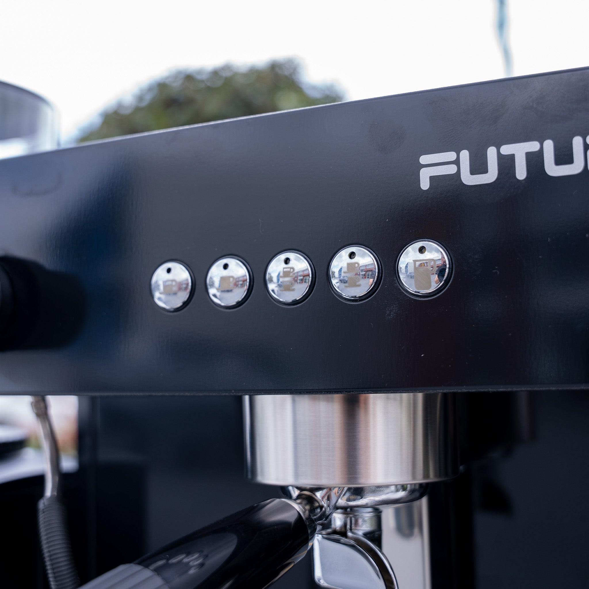 Black Futurmat Ottima & DIP DS-68 Grinder + Precision Accessories & Stainless Steel Coffee Cart Package