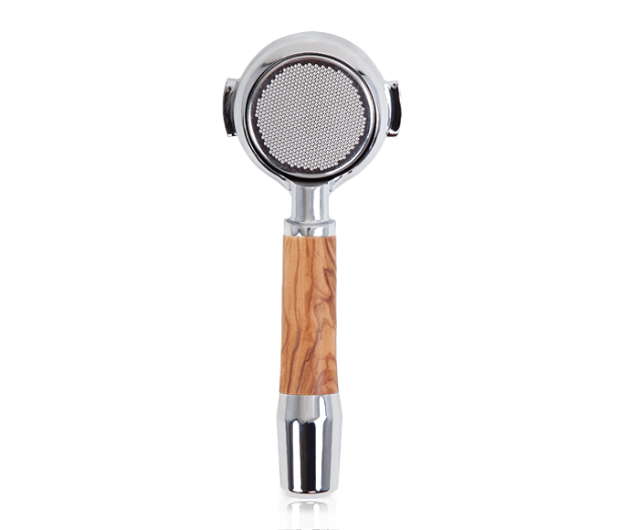 ECM Genuine Angled Portafilter Group Handle (Olive Wood Bottomless)