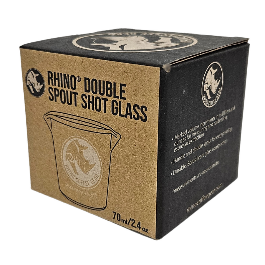 Rhino Double Spout Shot Glass 70ml