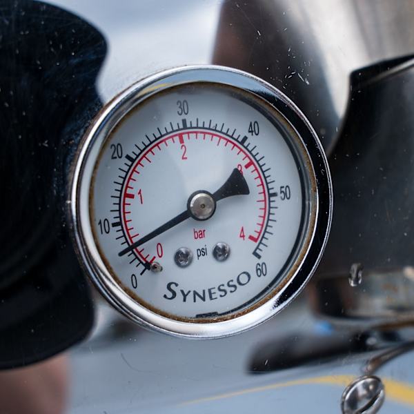 3 Group Pre Loved Custom white & bronze Synesso Coffee Machine