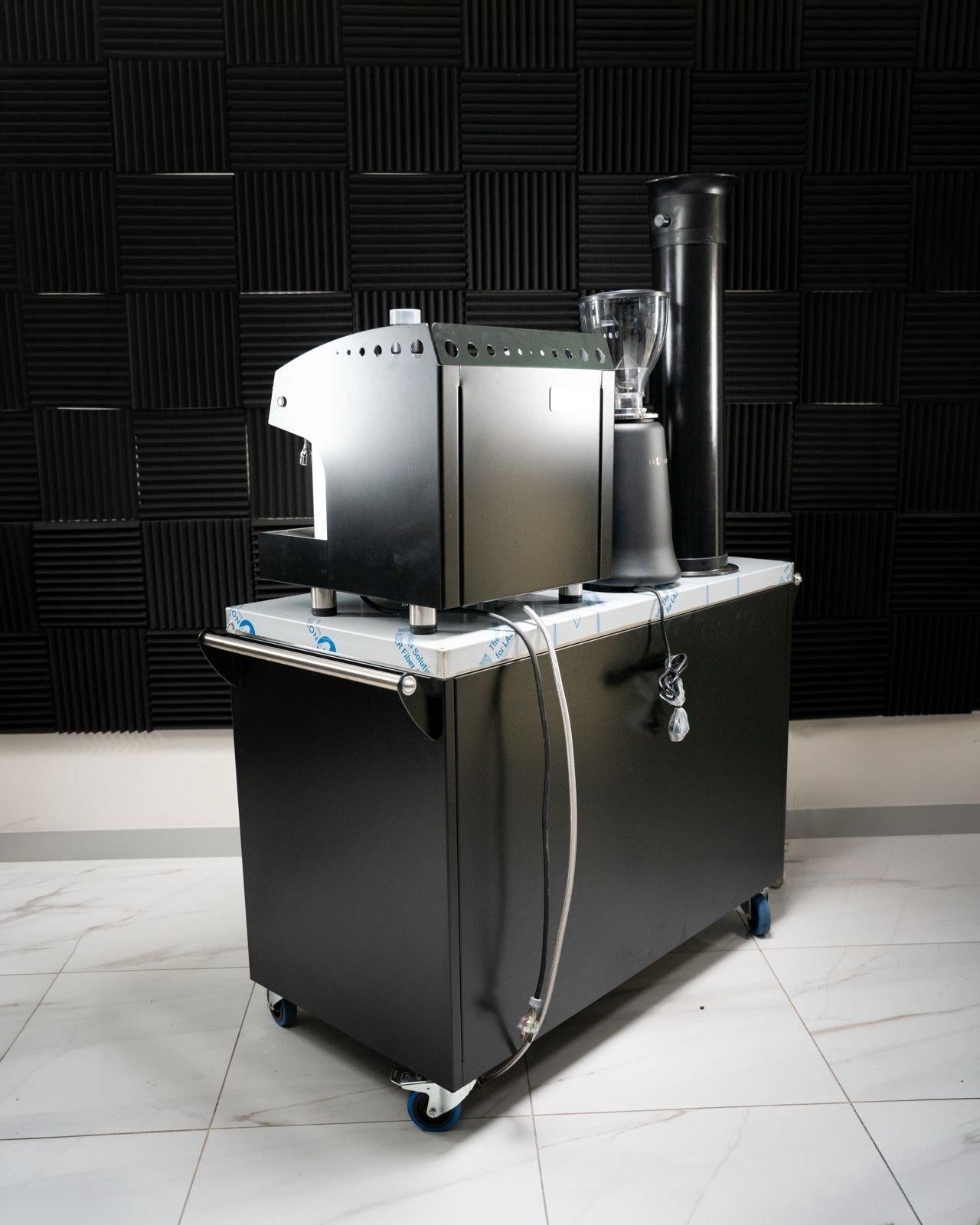 Brand New Premium FIAMMA Black Commercial Coffee Cart Package