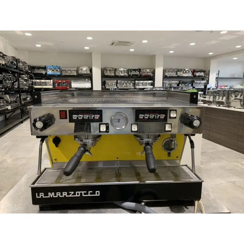 As New 2 Group Custom La Marzocco Linea AV Commercial Coffee