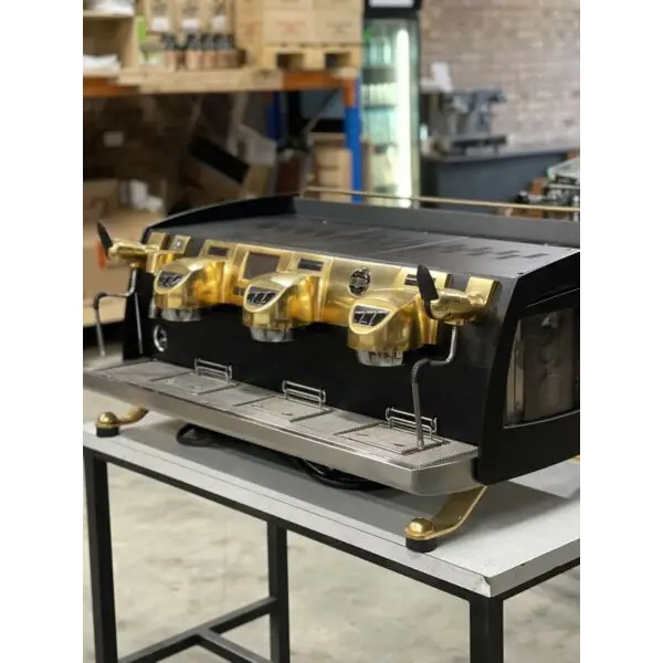 Beautiful Custom 3 Group Gravermetric Black Eagle Coffee