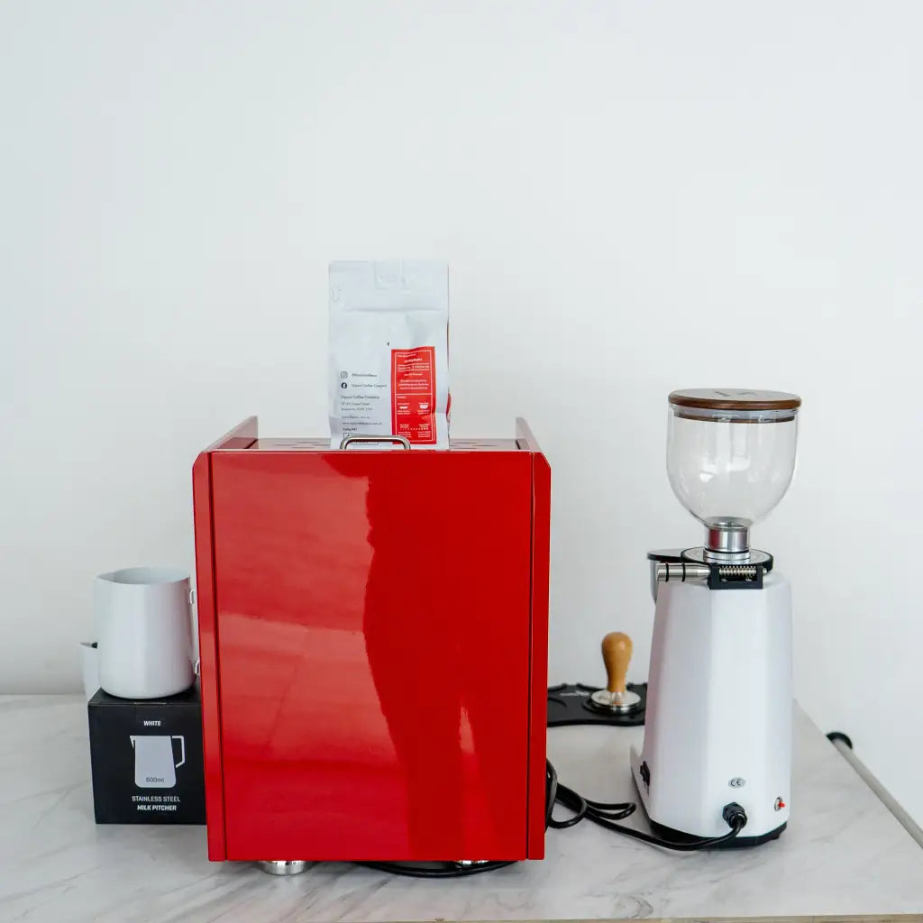 Bellezza Chiara Custom Red & Bellezza Piccola Grinder +