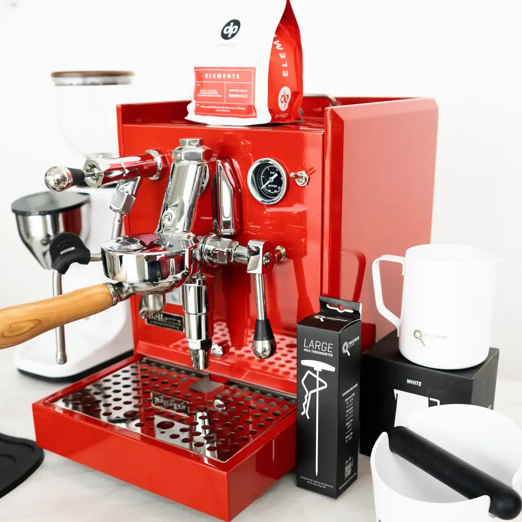 Bellezza Chiara Custom Red & Bellezza Piccola Grinder +