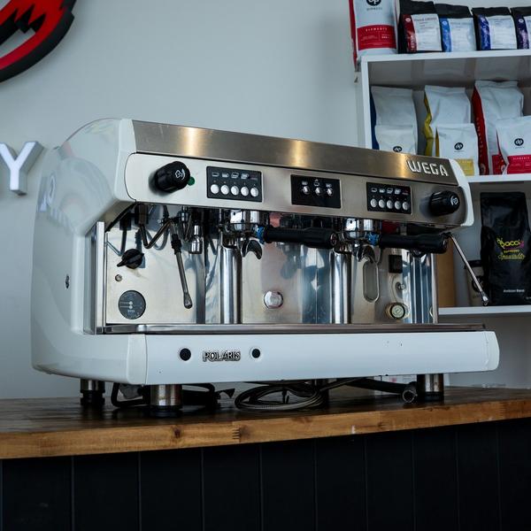Wega Polaris 2 Group Commercial Espresso Coffee Machine Custom White