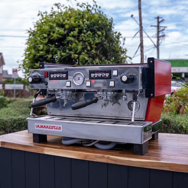 Pre Loved Custom Red 2 Group La Marzocco Linea Av Coffee Machine