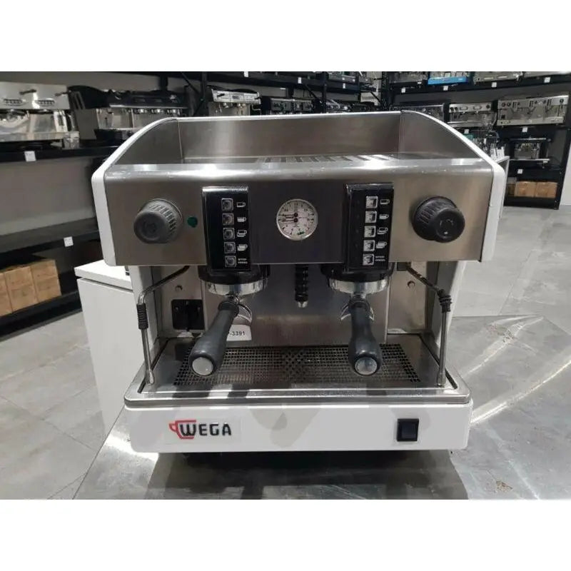 Cheap Used 10 Amp 2 Group Compact Wega Commercial Coffee