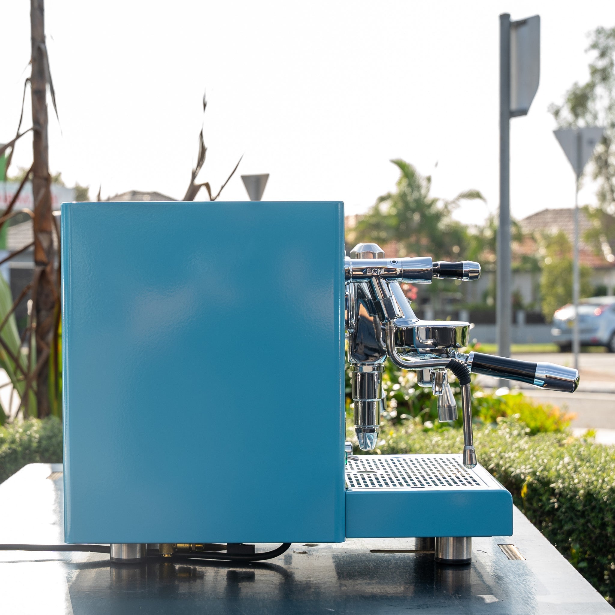 Custom Baby Blue ECM Technika V Profi PID Coffee Machine - Australia - Di Pacci