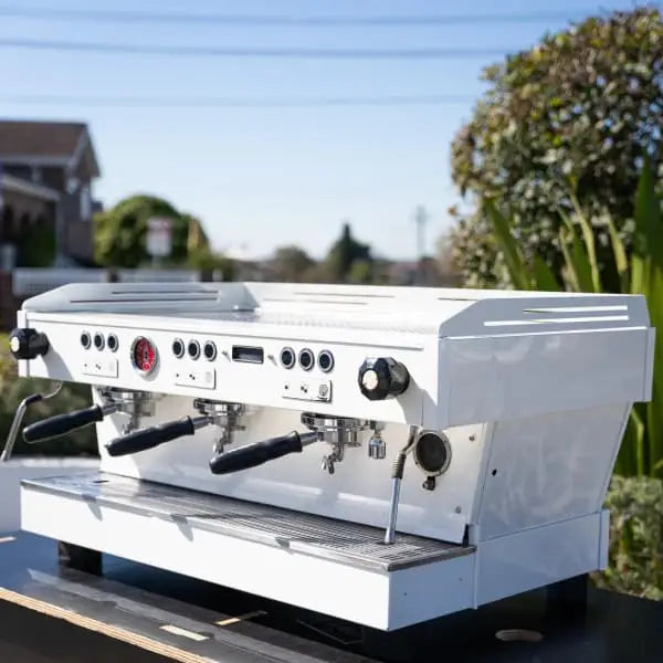 Custom Gloss White 3 Group La Marzocco PB Commercial Coffee