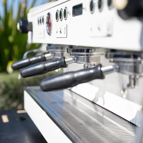 Custom Gloss White 3 Group La Marzocco PB Commercial Coffee