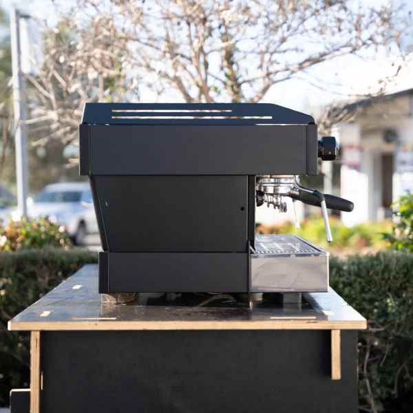 Beautiful Pre Loved 3 Group Matt Black La Marzocco PB Coffee Machine