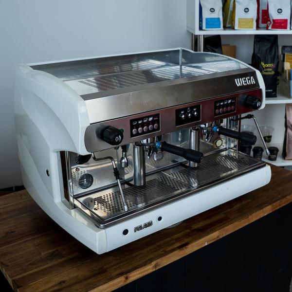 Wega Polaris 2 Group Commercial Espresso Coffee Machine Custom White