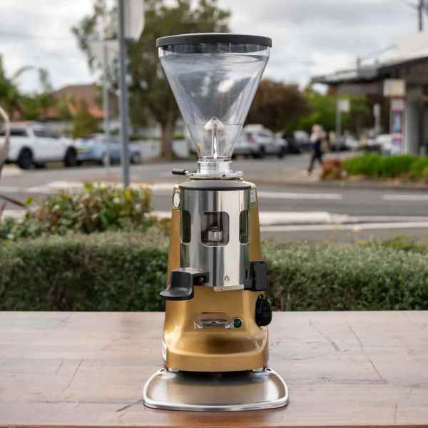 Pre Loved Mazzer Super Jolly Automatic In Gold Espresso Grinder