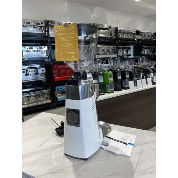 Demo Display Mazzer Kony S White Commercial Coffee Grinder